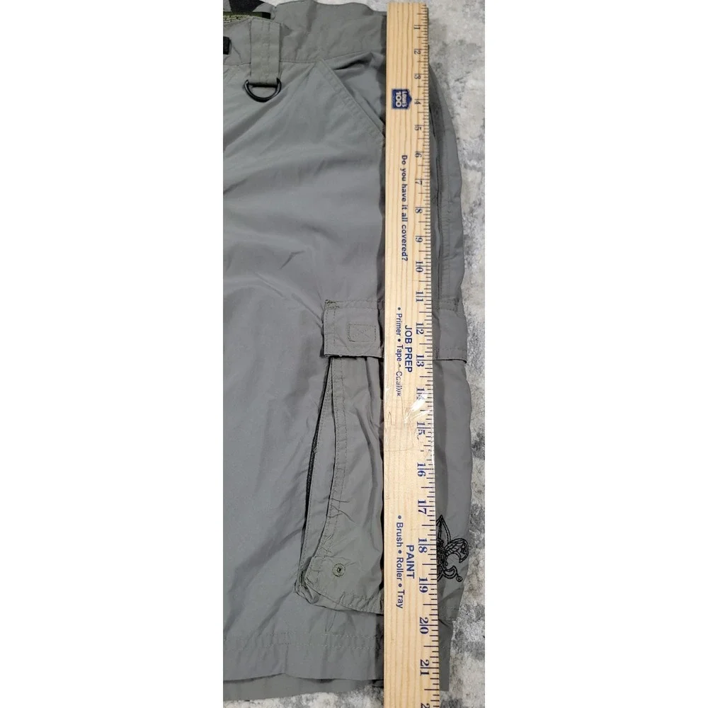 Boy Scouts Cargo Shorts Green Nylon Centennial‎ Uniform Adult Sz Small 31x10